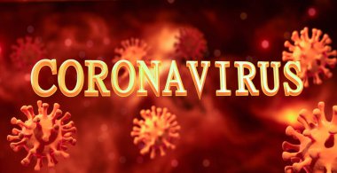 Coronavirus 2019-nCov romanı Coronavirus konsepti Asya gribi salgını ve koronavirüs gribi salgını için sorumludur. Mikroskop virüsü yaklaşıyor. 3d oluşturma.