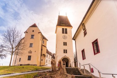 Leibnitz 'deki Seggau Kalesi. Styria, Avusturya 'da ünlü bir otel. Turistik bölge.