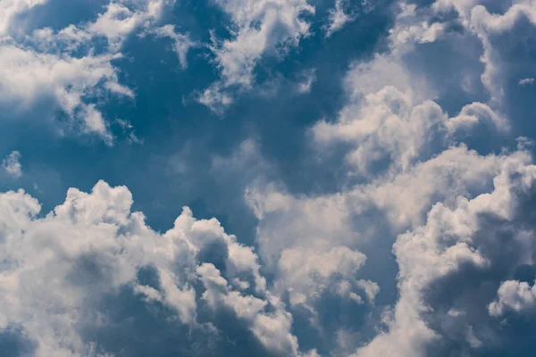 Blauer Himmel Mit Haufenwolken Sommer — Stockfoto