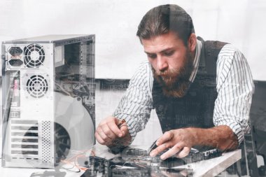 Tamir Cpu bileşenleri mühendis, pozlama Çift