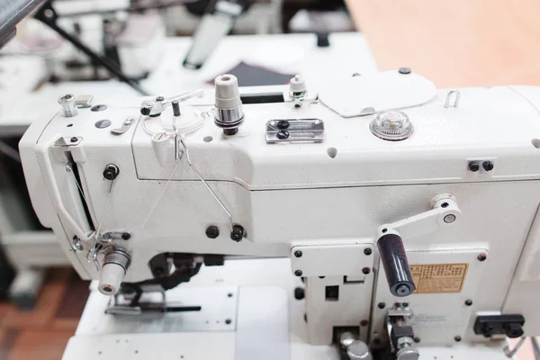 Coverstitch sewing machine close-up — Stock Photo, Image
