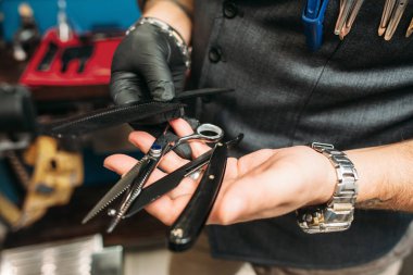 Eller portre Kuaför aletleri