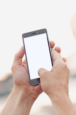 Cep telefonu ile alarak resim. Boş ekran.