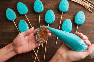 Dekorasyon için el yapımı tatlılar. Yemek pişirme sanatı.