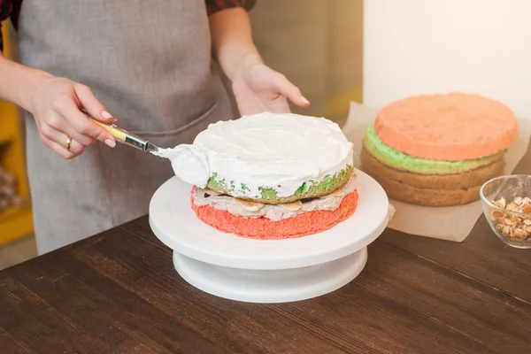 Koken zoete dessert bij huis culinaire masterclass — Stockfoto