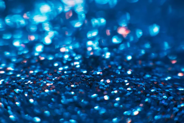 Abstract shining glitters blue makeup background — Stock Photo, Image