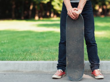 Aktif yetişkin. Yaz spor arka Park