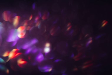 Bulanıklık ışık bokeh, mor ve kırmızı.