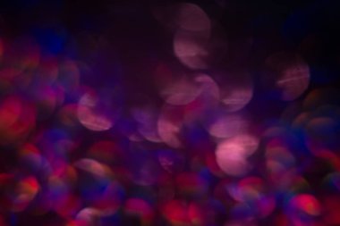 Bulanıklık ışık bokeh, mor ve kırmızı.