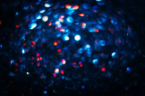 Abstrakta oskärpa ljus bokeh, blått och rött. — Stockfoto