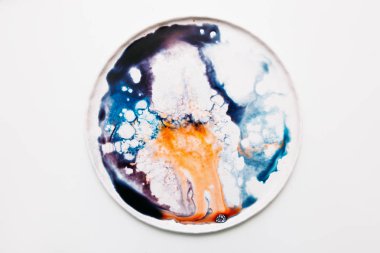 Renkli sıçrama soyut sanat resim