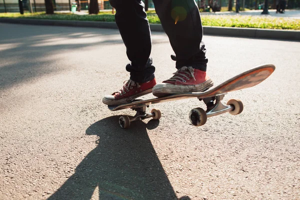 Manual ride trick. Holding balance exercise.