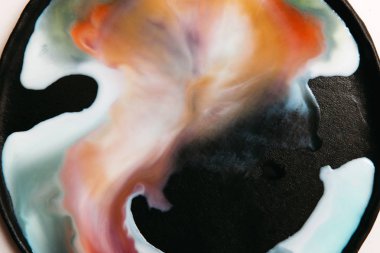 Sıvı renkli çizgiler soyut resim