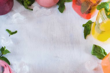 Kopya alanı taze meyve içecekler