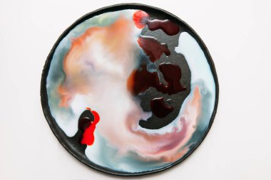 Sıvı renkli çizgiler soyut resim