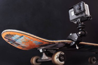 GoPro Hero5 profesyonel kaykay üzerinde sabit