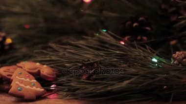 Yanıp sönen ışıklar Noel ağacı ve tanımlama bilgileri