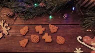 Eller hızlı tatil Noel kurabiye al