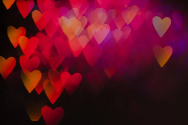 Abstrakter Hintergrund der bunten Herzen in mo — Stockfoto