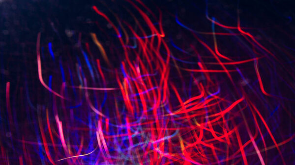 Abstract picture of colorful lines in motion