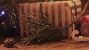 Noel şenlikli kompozisyon hareket