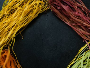 Gıda organik sebze makarna arka plan