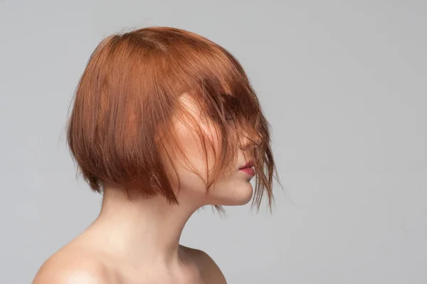 Реклама жіночої зачіски. Портрет краси — стокове фото