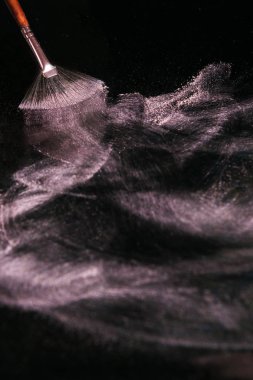 Yaratıcı toz kozmetik arka plan yakın çekim