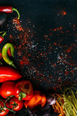 Gıda organik sebze makarna arka plan