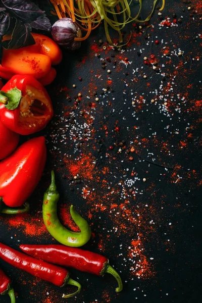 Mat ekologisk vegetabiliska bakgrund — Stockfoto