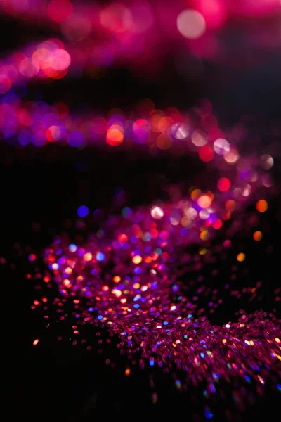 Abstraktní růžový glitter rozostření rozostření slavnostní — Stock fotografie