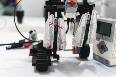 Lego Eve robotics mechatronics assembly concept clipart
