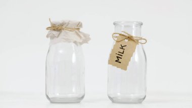 boş süt şişesi mandıra ürünleri