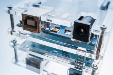 mikro bilgisayar closeup breadboard bellek