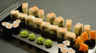 küme Japon gıda restoran yemek suşi rulo