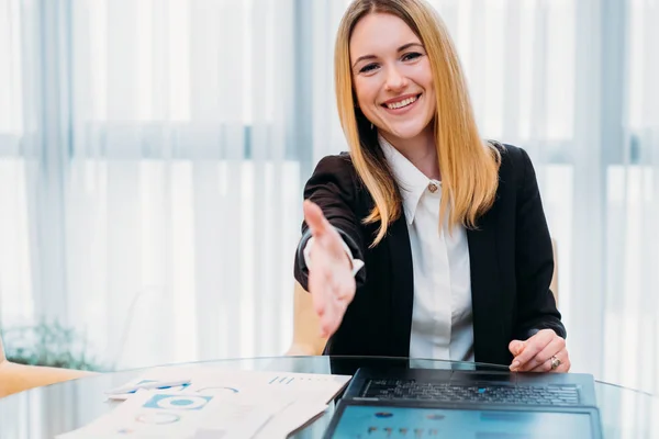 Job hiring career recruiter hr hand employment — Stock Photo, Image