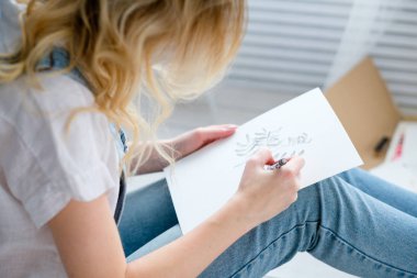 boş zaman sanat yetenek ifade kız resim çizim