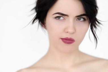 duygu şüpheli şüpheli düşünceli kadın yüz