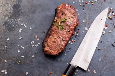 steakhouse gıda striploin biftek biftek et bıçağı