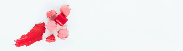 장식 화장품 분홍색붉은 립스틱 — 스톡 사진