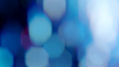 Bokeh ışıkları parlıyor mavi benekler parlıyor
