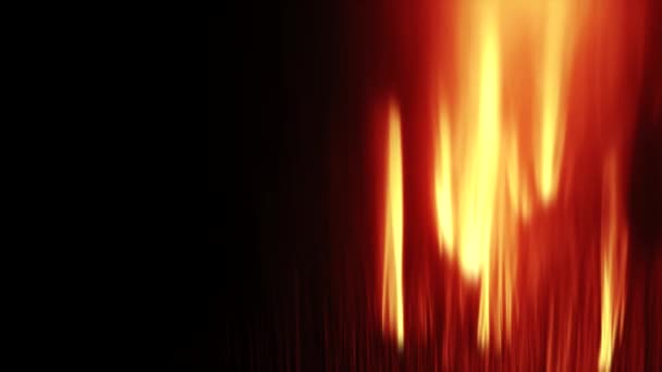 Glühende Überlagerung leuchtende Flecken rote orangefarbene Strahlen — Stockvideo