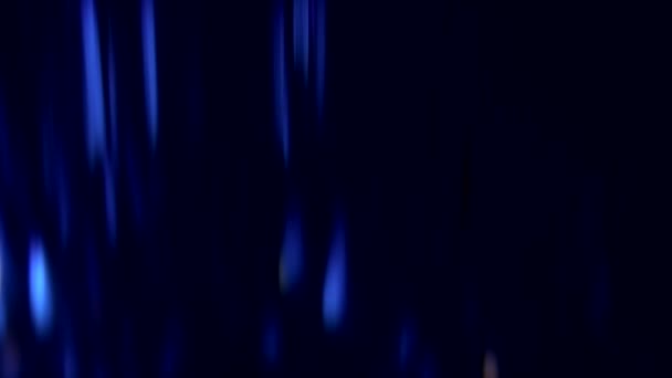 Vonken beweging achtergrond gloeiende lichten blauw — Stockvideo