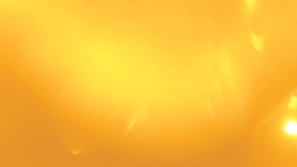 Oranžová překrytí sluneční jiskry žluté zářící skvrny — Stock video