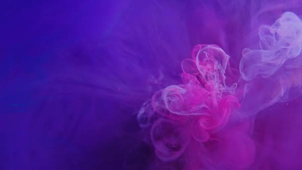 Efeito de vapor sobreposição rosa fumaça movimento roxo azul — Vídeo de Stock