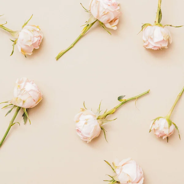 floral decor natural composition pink roses