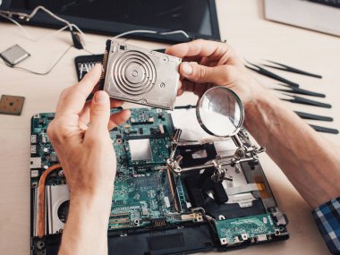 bilgisayar tanılama sabit disk büyüteci