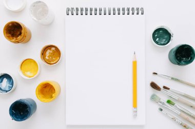 boş not defteri yaratıcı eğlence hobisi guaj