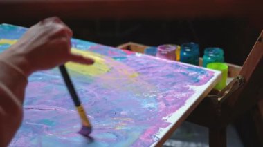 painting hobby relaxation technique hand artwork