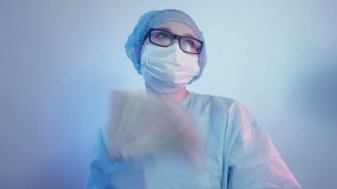 medical bribery arrogant female doctor cash fan